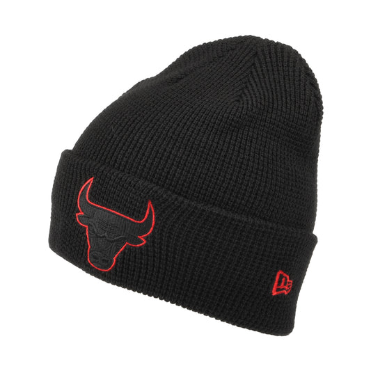 New Era Chicago Bulls Cuff Beanie Hat - NBA Pop Outline - Black