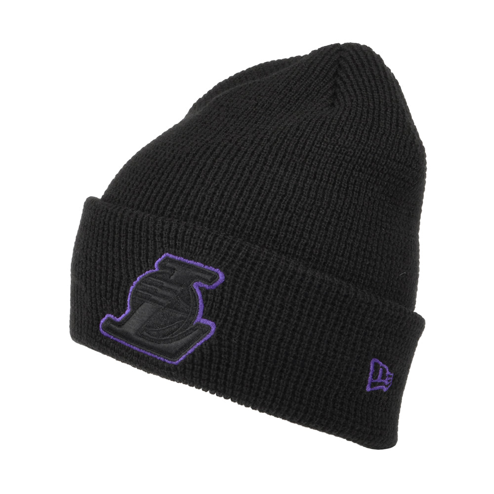 New Era L.A. Lakers Cuff Beanie Hat - NBA Pop Outline - Black