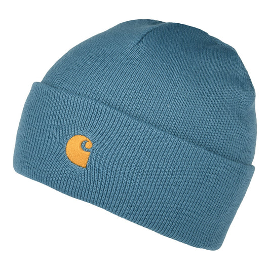 Carhartt WIP Hats Chase Cuffed Beanie Hat - Ice Blue