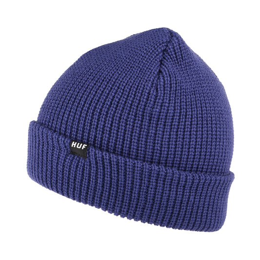 HUF Usual Fisherman Beanie Hat - Navy Blue