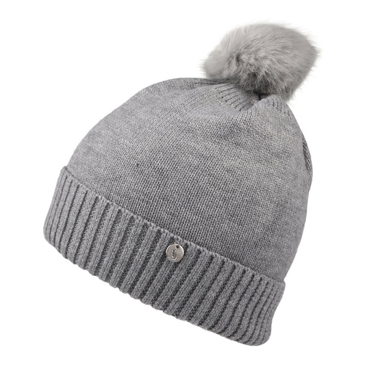 Joules Hats Stafford Dragonfly Bobble Hat - Grey