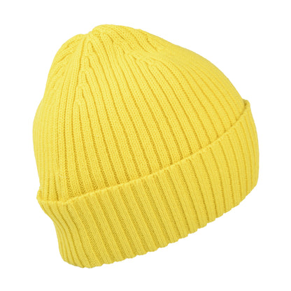 Tommy Hilfiger Hats TJM Flag Ribbed Beanie Hat - Yellow