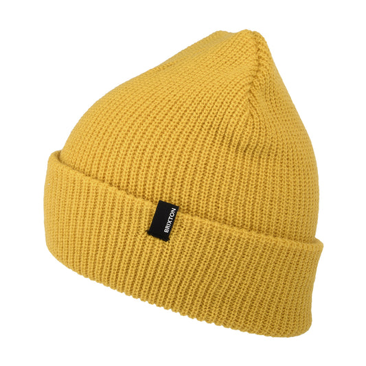 Brixton Hats Heist Cuffed Beanie Hat - Mustard