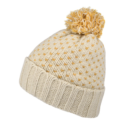 Patagonia Hats Snowbelle Recycled Wool Bobble Hat - Natural