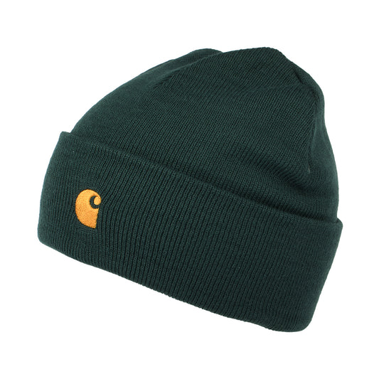 Carhartt WIP Hats Chase Cuffed Beanie Hat - Leaf Green