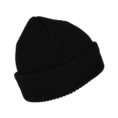 New Balance Hats Waffle Knit Cuffed Beanie Hat - Black