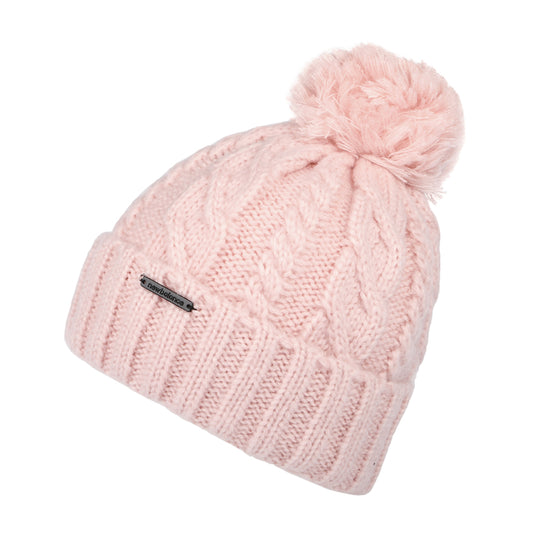 New Balance Hats Lux Knit Pom Bobble Hat - Rose