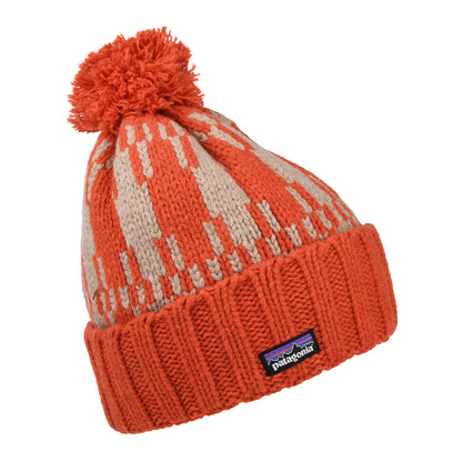 Patagonia Hats Snowbelle Recycled Wool Bobble Hat - Orange