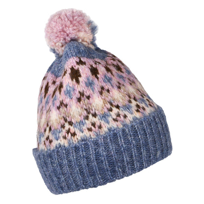 Barts Hats Renaa Recycled Bobble Hat - Blue-Multi