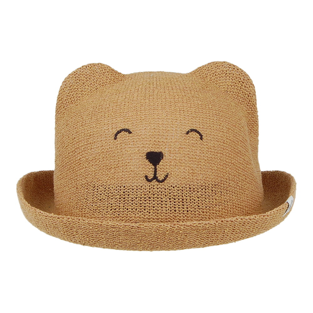 Joules Hats Kids Ashton Bear Sun Hat - Brown
