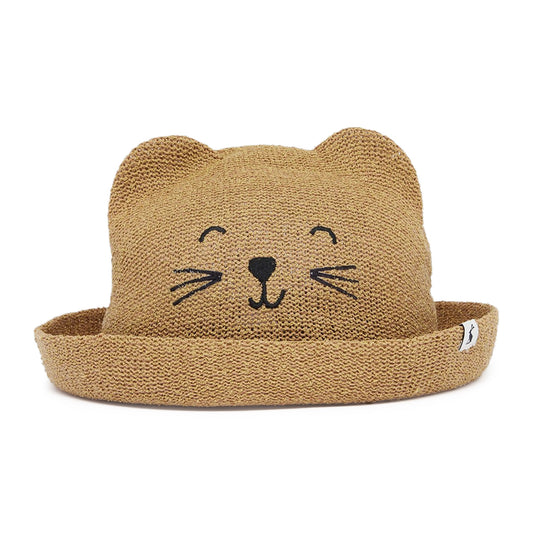 Joules Hats Kids Ashton Animal Sun Hat - Brown