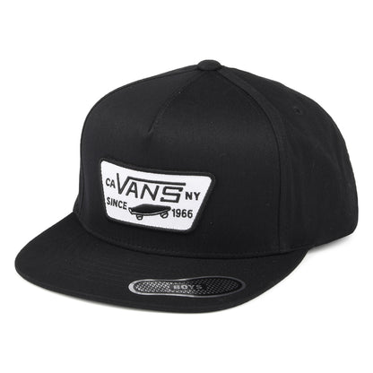 Vans Hats Kids Full Patch Snapback Cap - Black