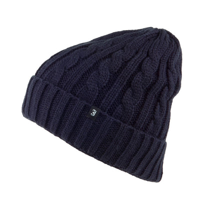 Jaxon & James Youth Cable Knit Beanie Hat - Navy