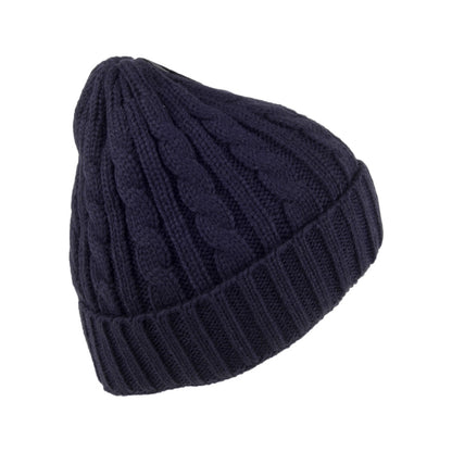 Jaxon & James Youth Cable Knit Beanie Hat - Navy