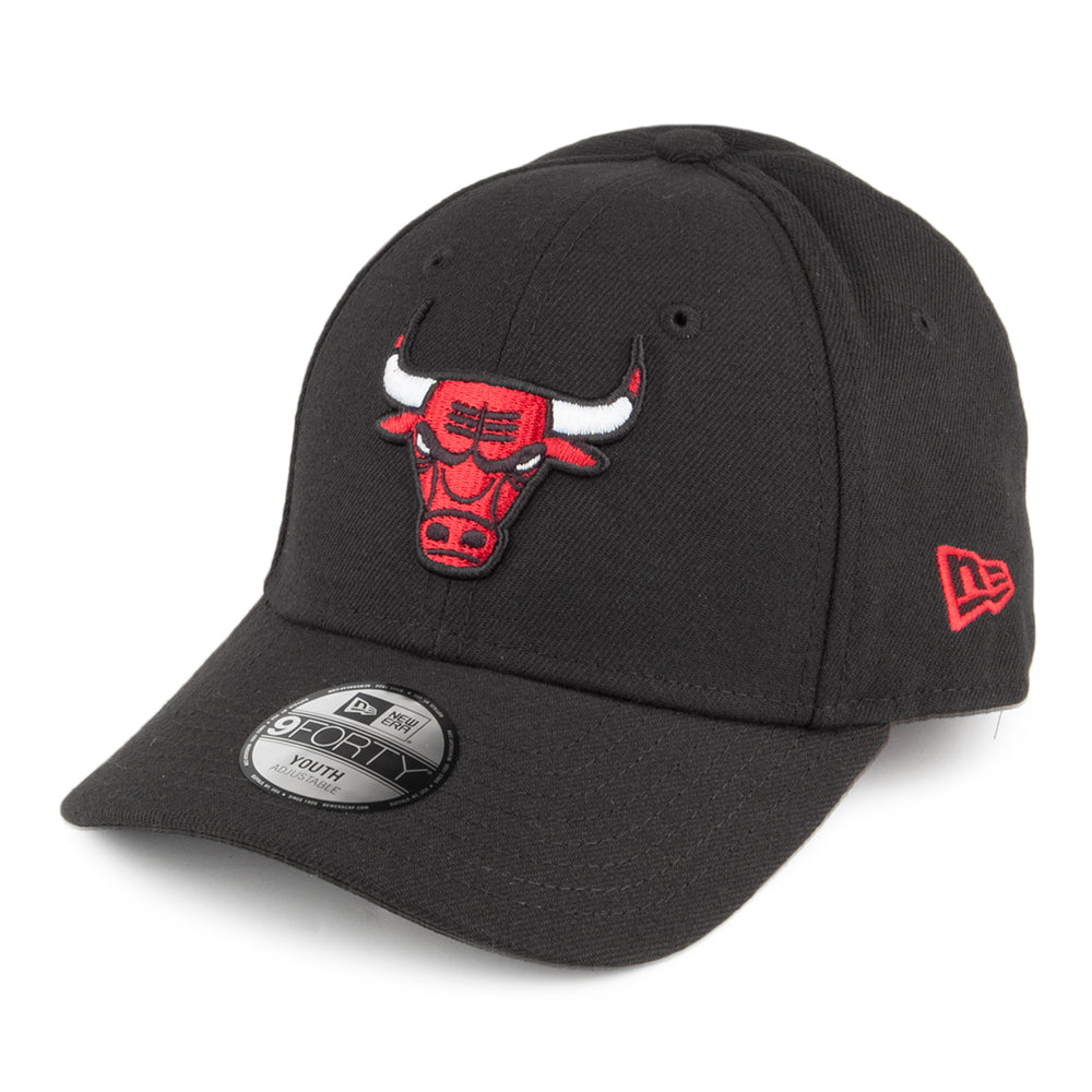 New Era Kids 9FORTY Chicago Bulls Baseball Cap - NBA The League - Black