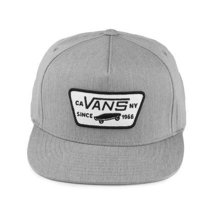 Vans Hats Kids Full Patch Boys Snapback Cap - Grey