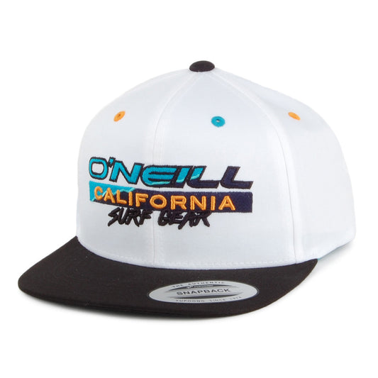 O'Neill Hats Kids Stamped Snapback Cap - White-Black