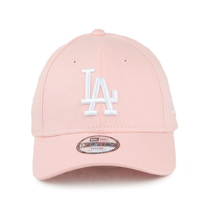 New Era Kids 9FORTY L.A. Dodgers Baseball Cap - MLB League Essential - Light Pink