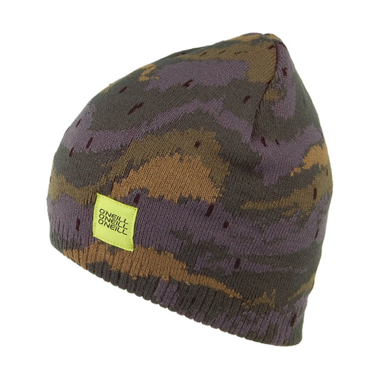 O'Neill Hats Kids Camouflage Beanie Hat - Army Green