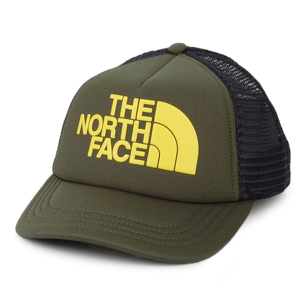 The North Face Hats Kids Logo Trucker Cap - Olive-Yellow