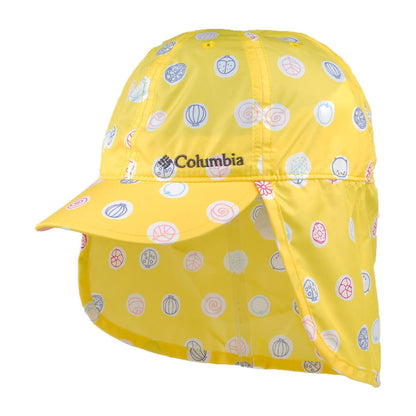 Columbia Hats Kids Cachalot II Buttercup Polka Flap Cap - Yellow