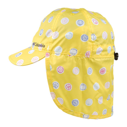 Columbia Hats Kids Cachalot II Buttercup Polka Flap Cap - Yellow