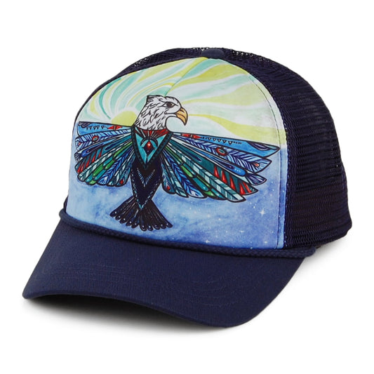 Sunday Afternoons Hats Kids Artist Series Soaring Eagle Trucker Cap - Navy Multi