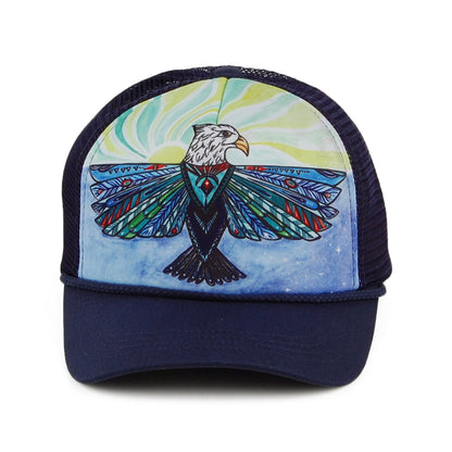Sunday Afternoons Hats Kids Artist Series Soaring Eagle Trucker Cap - Navy Multi