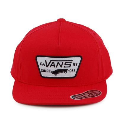 Vans Hats Kids Full Patch Snapback Cap - Red