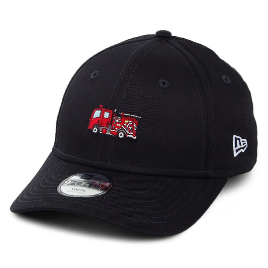 New Era Kids 9FORTY Transport Baseball Cap - Firetruck - Black