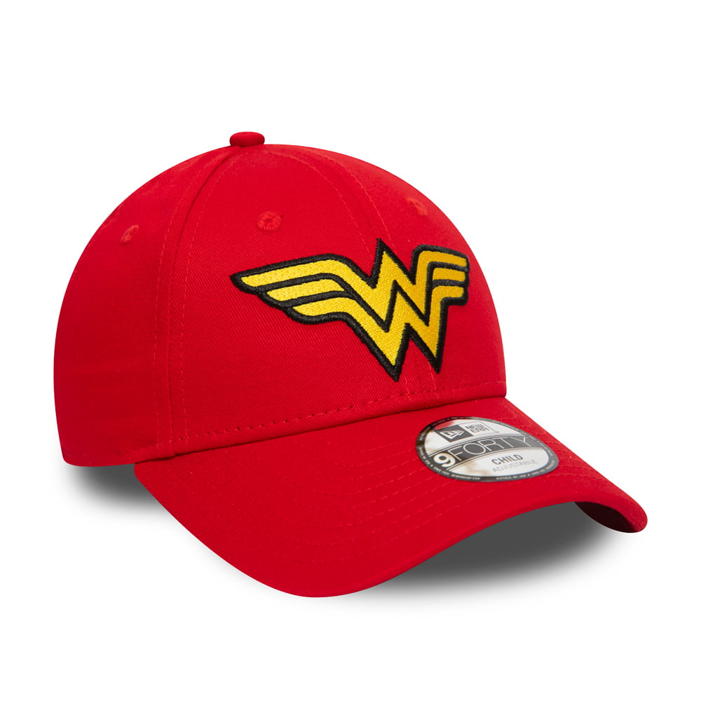 New Era Kids 9FORTY Wonder Woman Baseball Cap - Red