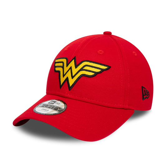 New Era Kids 9FORTY Wonder Woman Baseball Cap - Red