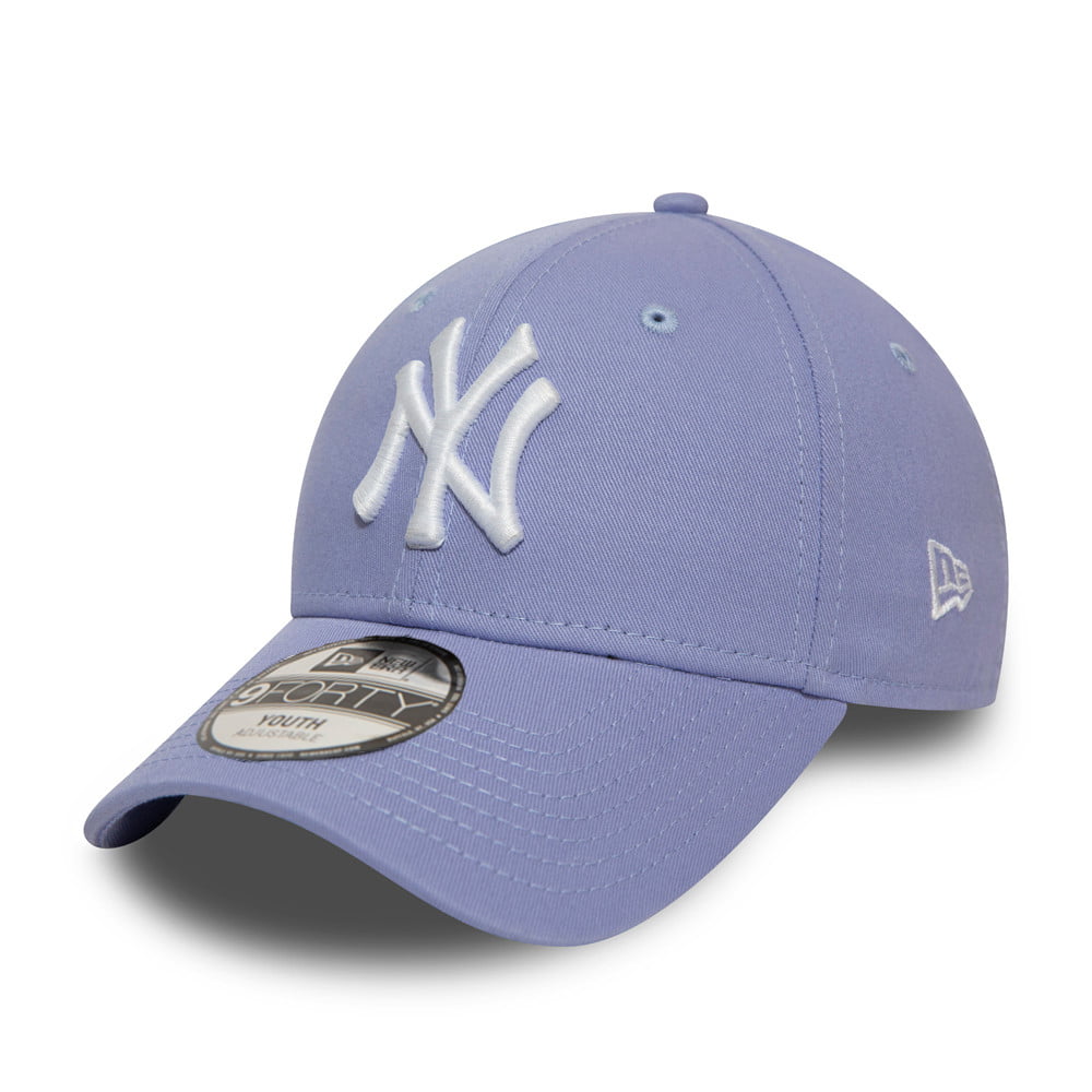 New Era Kids 9FORTY New York Yankees Baseball Cap - MLB League Essential - Lavender