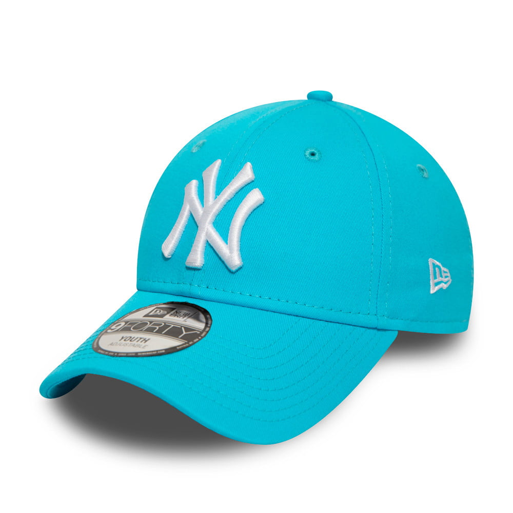 New Era Kids 9FORTY New York Yankees Baseball Cap - MLB League Essential - Turquoise