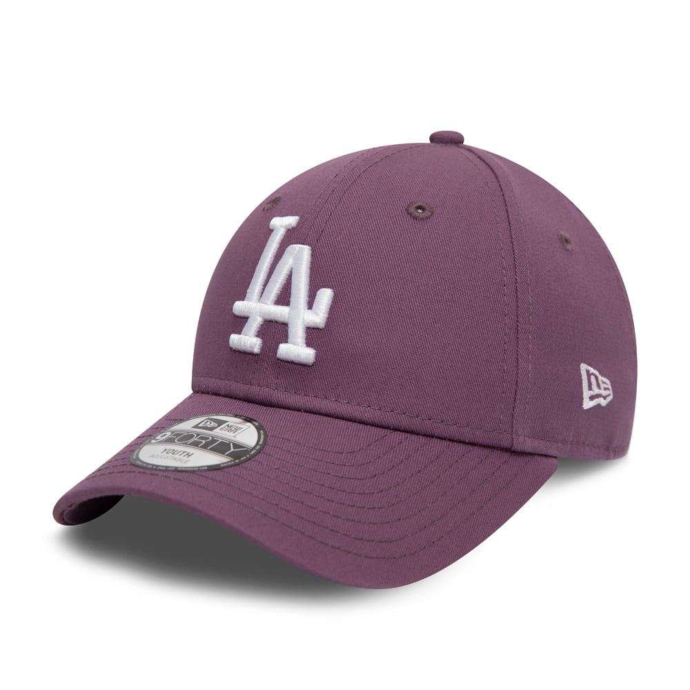 New Era Kids 9FORTY L.A. Dodgers Baseball Cap - MLB League Essential - Lavender