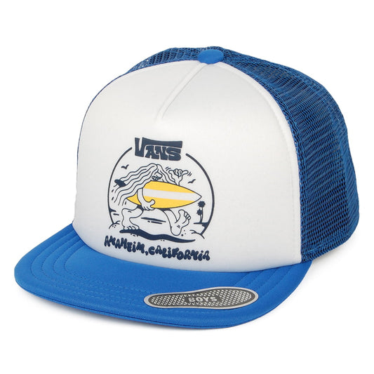 Vans Hats Kids Where's The Beach Trucker Cap - White-Royal Blue