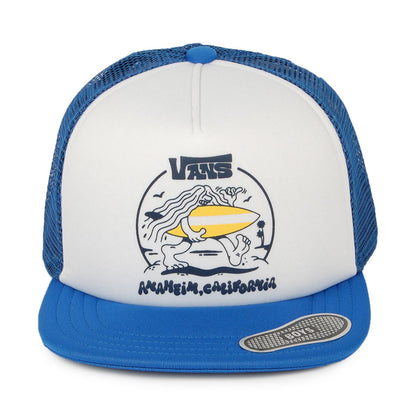 Vans Hats Kids Where's The Beach Trucker Cap - White-Royal Blue