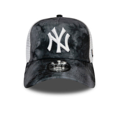 New Era Kids 9FORTY New York Yankees Trucker Cap - MLB Tie Dye - Black