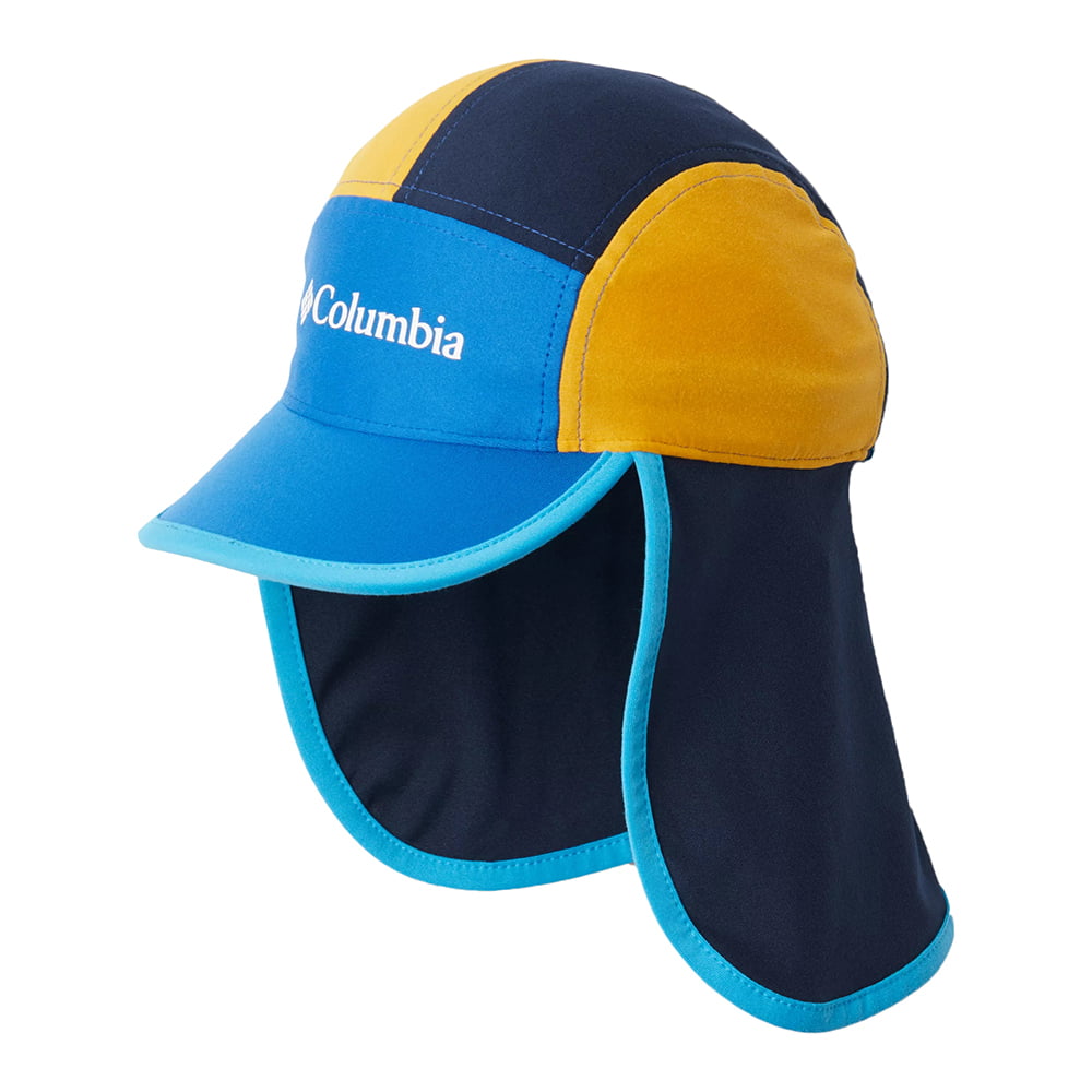 Columbia Hats Kids Cachalot II Flap Cap - Blue-Yellow-Navy