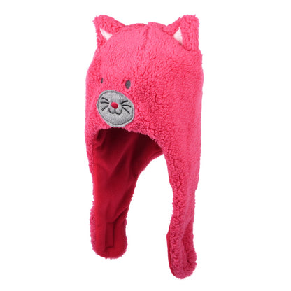 Scala Hats Kids Animal Earflap Beanie Hat - Pink