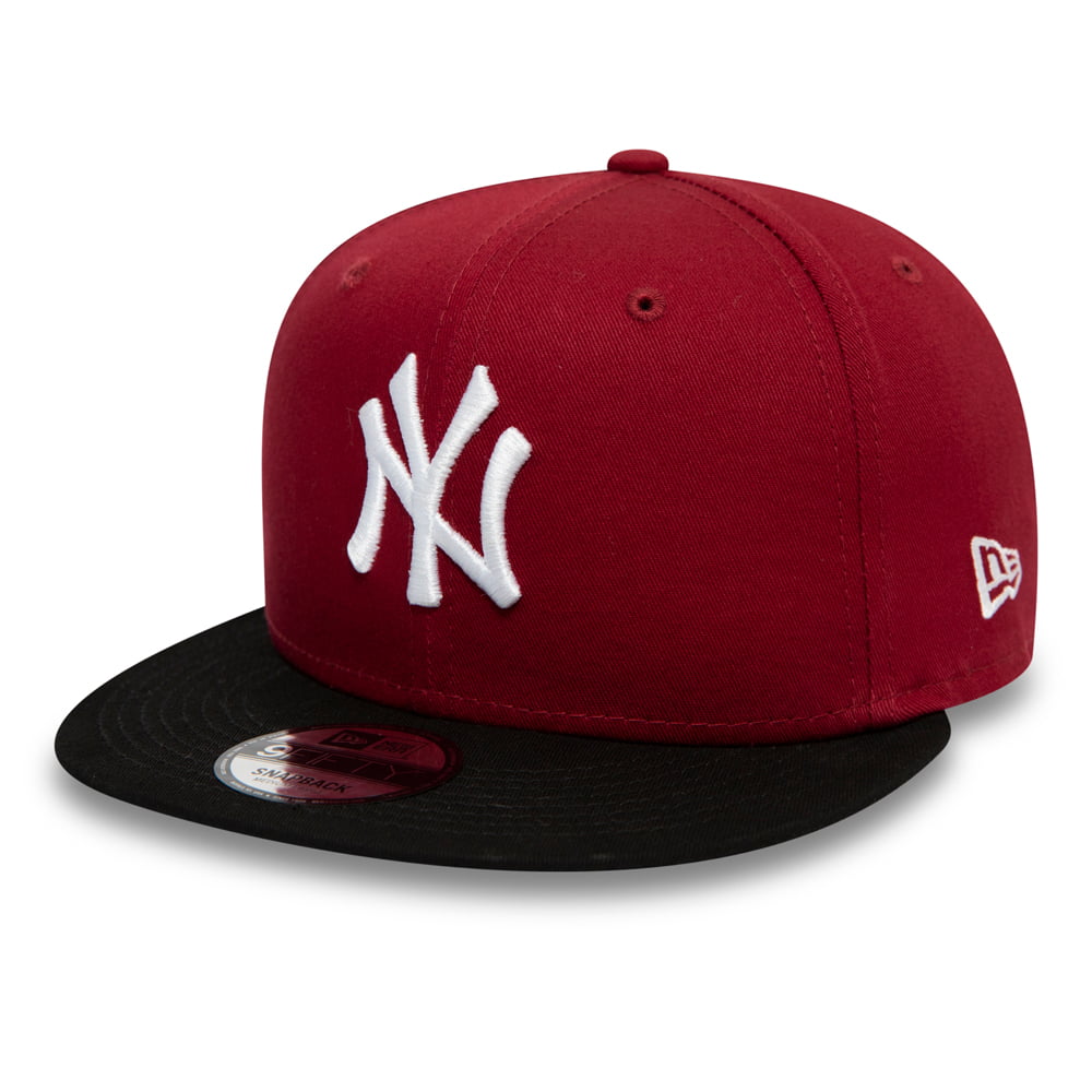 New Era Kids 9FIFTY New York Yankees Snapback Cap - MLB Colour Block - Cardinal-Black