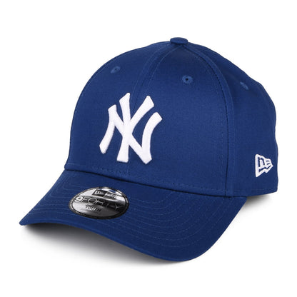 New Era Kids 9FORTY New York Yankees Baseball Cap - MLB League Essential XXI - Royal Blue-White