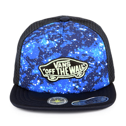 Vans Hats Kids Classic Patch Galactic Glow Trucker Cap - Navy Blue