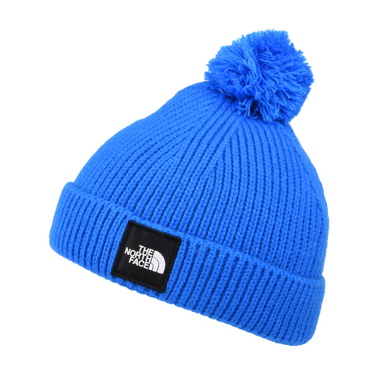 The North Face Hats Kids Littles Box Logo Bobble Hat - Blue