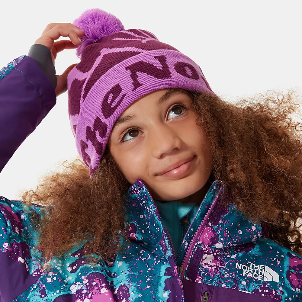 The North Face Hats Kids Ski Tuke Bobble Hat - Purple