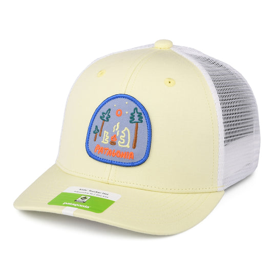 Patagonia Kids Camp With Friends Organic Cotton Trucker Cap - Light Yellow