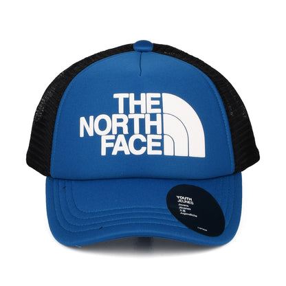 The North Face Hats Kids Logo Trucker Cap - Mid Blue-Black