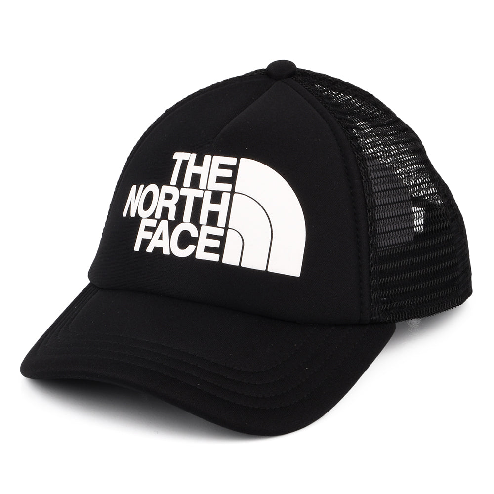 The North Face Hats Kids Logo Trucker Cap - Black-White