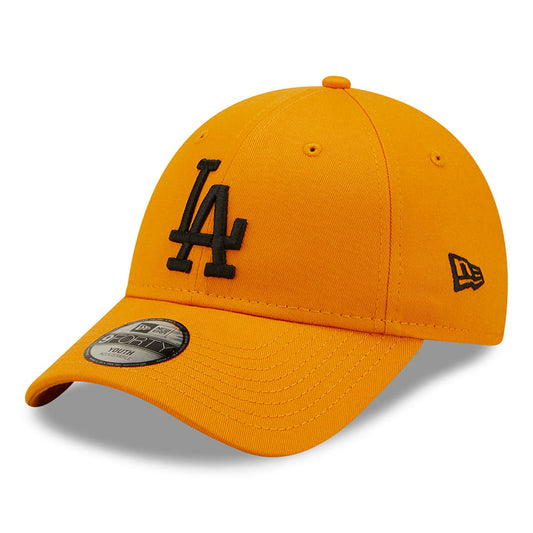New Era Kids 9FORTY L.A. Dodgers Baseball Cap - MLB League Essential - Orange-Black