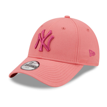 New Era Kids 9FORTY New York Yankees Baseball Cap - League Essential - Light Pink-Pink